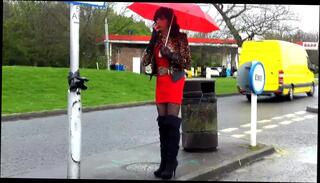 Video 179585601: crossdresser hooker, gay crossdresser, amateur crossdresser, crossdresser smoking, crossdresser outdoor, rides man, gay hd