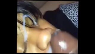 Watch the video about Deep throating and taking a load on my face