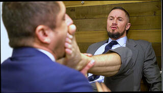 Video 1573230024: worship bosses feet, daddy fetish, gay fetish, bare feet, office feet, feet shoes