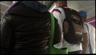 Video 460110245: puffy girl, girl nylon, candid nylon, brown nylon, street girl