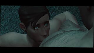 Video 1458291485: 3d toons, toon cartoon, 3d fantasy, blowing husband, older husband