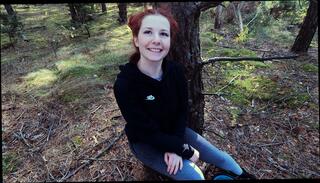 Watch the video about Unexpected blowjob on a walk in the woods