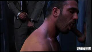 Video 811819204: muscle gay threesome facial