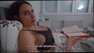 Watch the video about Step mom share bed with handjob!? Surprise - Step son fucks Step mother with Creampie!