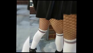 Video 1206975825: anal exhibition, fishnet anal, heels anal