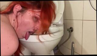 Watch the video about Toilet licking and humping