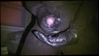 Video 169544301: gay man wanking, leather wank, old man wanking