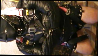 Video 1566533321: bondage slave domination, master dominate slave, gay domination slave, bondage slave training, leather master slave, slaves big cock, slave couple, hungarian couple