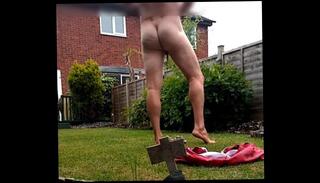 Video 1259242203: feet solo, nude amateur solo, cockring ball, naked male feet, solo male public, cock naked