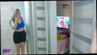 Watch the video about Stepdaughter with big tits spies on stepdad part 3