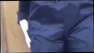 Video 1410188501: girl nylon, sexy nylon, nylon pants, red nylon, sexy straight