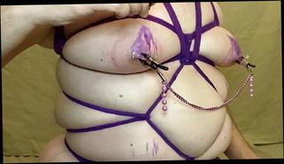 Video 1440039601: clamped tight, fat bdsm, german bdsm, hd bdsm