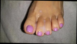 Video 290277355: toes feet cumshot, wife feet, small feet, hot feet