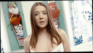 Video 1206713704: solo teen female, red lingerie solo, high heels solo, red head solo, sexy erotic, wearing sexy white lingerie, erotic home, ass mirror, inside sexy, curvy ass