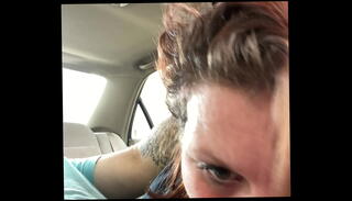 Video 1513289855: deep throat blowjob, cock swallows, redhead swallows