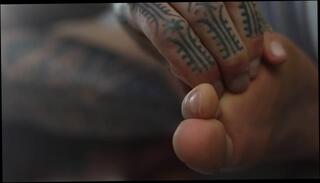 Video 1598105623: fetish feet worship, amateur feet worship, worships male feet, worship solo, tattooed feet, hand worship
