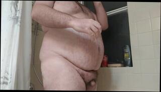 Video 1573088923: amateur solo male, shower inflation, male belly inflation