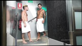 Video 1658835261: bareback creampie threesome, gay bareback threesome, hot bareback threesome, threesome hot pornstar, bareback sauna, bareback party, bareback hd