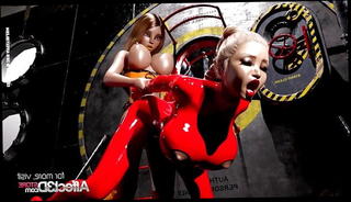 Video 1566296031: 3d cartoon hentai, 3d hentai hd, futanari babes, latex babe, fucking, straight