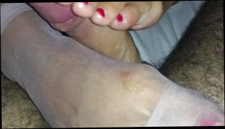 Video 930970301: nylon pantyhose cum, homemade nylon, nylon socks, inside nylon, straight cum