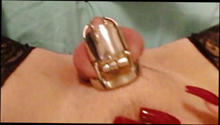 Video 1305001301: shemale solo cum, shemale solo cumshot, solo masturbation cum, cage cum