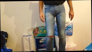 Video 166058401: crossdresser striptease, gay crossdresser, crossdresser tight, diaper, skinny jeans, man crossdresser, striptease hd