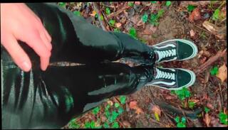Watch the video about Pissing Jeans Over and Over in the Forest