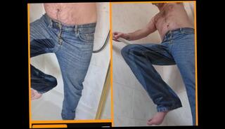 Video 1598974163: pee piss urine, pissing peeing fetish, solo pee fetish, solo male piss, amateur pee, pee jeans wetting, pee clothes, british pee