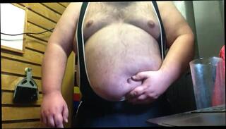 Video 1012158303: solo gay amateur, gay bear solo, solo gay male, male belly inflation, fat inflation