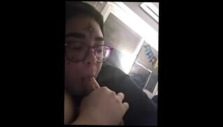 Video 1607674013: chubby amateur blowjob, chubby trans, chubby pierced, chubby cum, chubby tattooed, cum loving