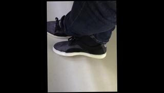 Video 829379503: candid feet shoeplay, feet solo, amateur solo male, solo amateur young, socks shoeplay, old feet