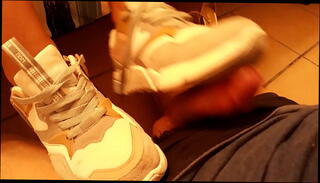 Video 1302397085: cock crush shoejob, trample shoejob, cock stroking