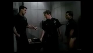 Video 1624390125: zak spears, vintage threesome sex, vintage gay sex, threesome sex blowjob, vintage uniform, cop threesome