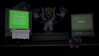 Watch the video about Roxanne Wolf animatronic malfunction Five Nights at Freddy's Parody