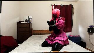 Watch the video about Sissy Maid Self Bondage Fiddle