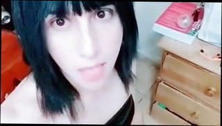 Video 742012801: hot shemale teasing, black dress teasing, young hot shemale