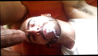 Video 999382201: gay daddy cum, daddy cuming, gay face cum, couple daddy