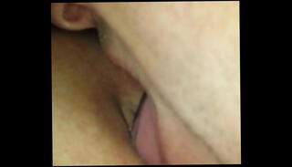 Watch the video about Licking the wifes shaved pussy