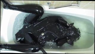 Video 123497501: latex girl, latex toys, latex sex, latex shower, latex hd, straight girl, girl bathing