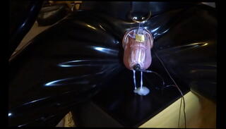 Watch the video about Estim e-stim electro cum load milking with penis sleeve