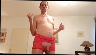 Video 1585845034: amateur crossdresser solo, crossdresser bareback, bareback amateur gay, gay male bareback, riding naked, nude exposed, gay belgian