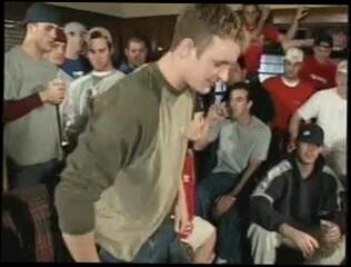 Watch the video about College girl swallows