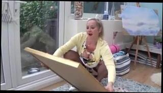 Video 283528101: milf nylon stockings, straight milf, nylon stockings legs, mature legs nylon, blonde milf