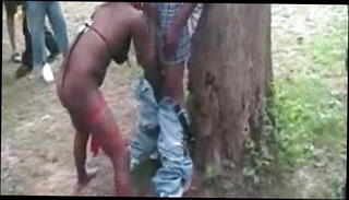 Watch the video about Black whores orgy in the park.