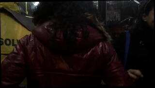 Video 456073305: puffy girl, girl nylon, candid nylon, red nylon