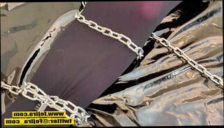 Video 1419774685: latex fetish bondage, chain bondage, japanese latex bondage, woman bondage, leather bondage, sweat fetish, stockings bondage, asian bondage