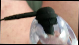 Video 1571311381: wearing cage, pink cage, gay cum, urethral