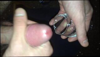 Watch the video about Cum in glass