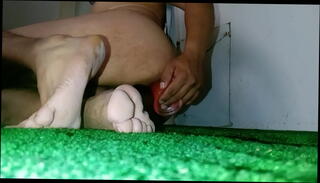 Video 1246107925: dildo riding feet, anal dildo feet, dildo deep anal ride, horny dildo ride, horny niece, soles dildo