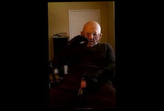 Video 169547001: gay man wanking, leather wank, old man wanking